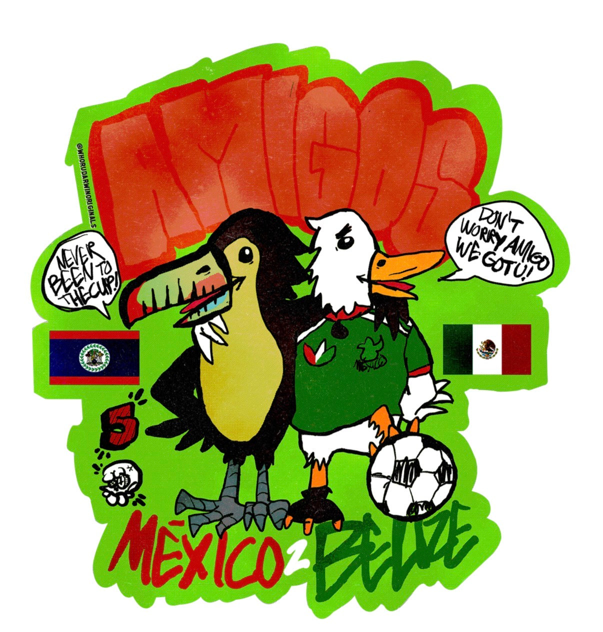 4” AMIGO’s HALO STICKER