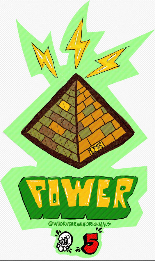 4” HALO PYRAMID POWER STICKER