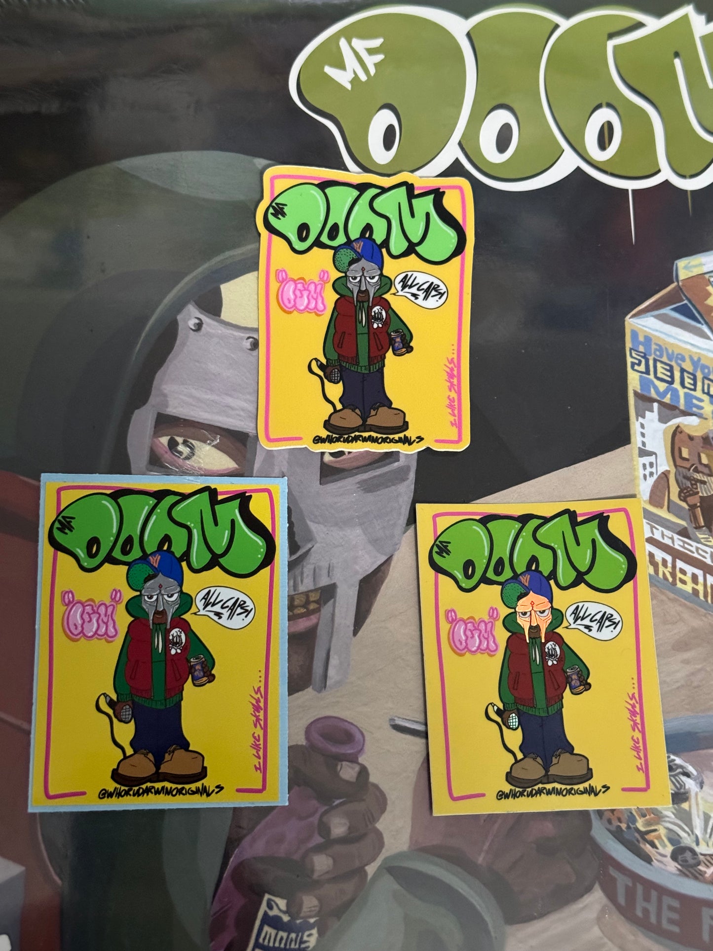 3” MF DOOM STICKER PACK