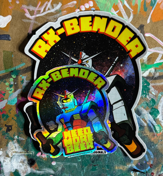 4” RX- Bender Bootleg Gundam Sticker pack